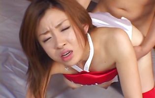 Sultry girlie Miho Ichijo is eager to drool on a thick schlong